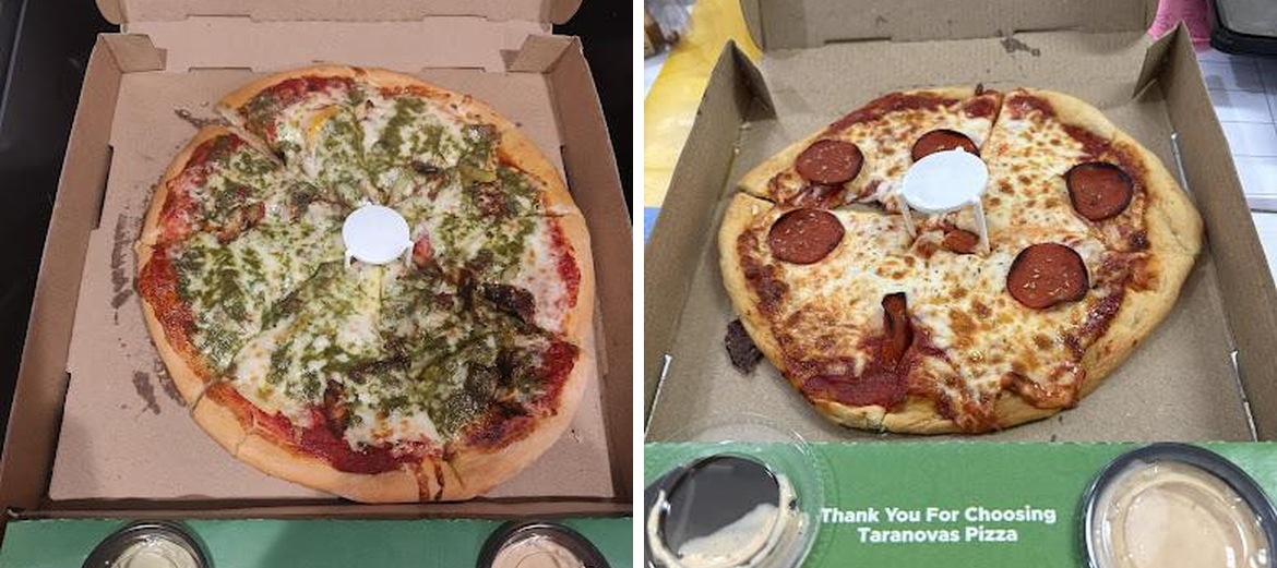 Taranovas Pizza Menu